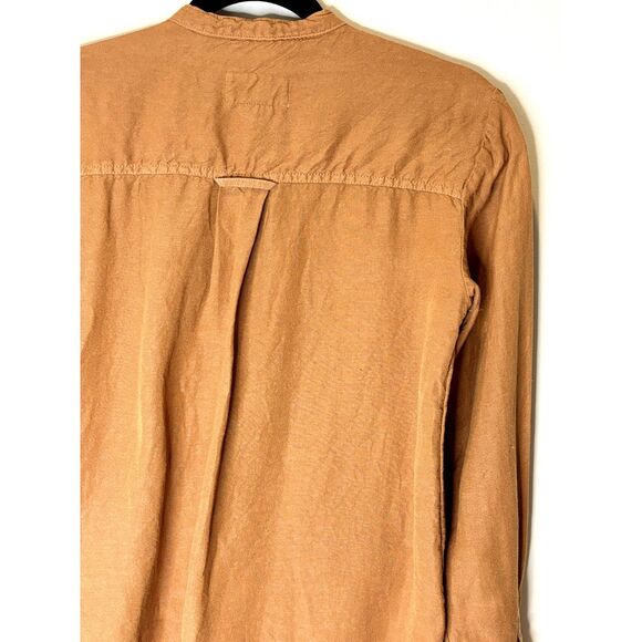 Pilcro Anthropologie Ruffles Linen Blend Shirt Size XS - Small - n76 - Picture 12 of 16